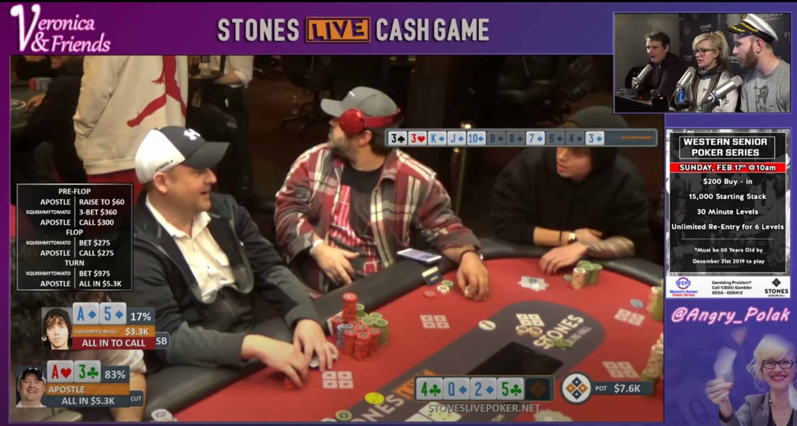 Winstar Poker Tournament Results
